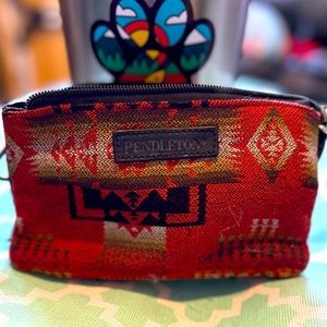 Pendleton wool  3 pocket wristlet